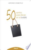 Libro 50 santos para llevar en el bolsillo
