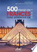 Libro 500 frases de francés para aprender en 5 días