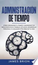 Libro Administración del tiempo