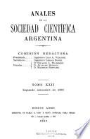 Libro Anales de la Sociedad Científica Argentina