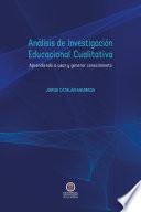 Libro Análisis de Investigación Educacional Cualitativa