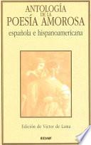 Libro Antología de la poesía amorosa española e hispanoamericana