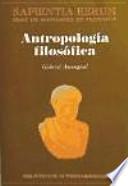 Libro Antropología filosófica