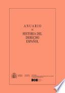 Libro Anuario de Historia del Derecho Español (tomo XCI, 2021)