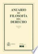 Libro Anuario Filosofía del Derecho 2000, nueva época, tomo XVII