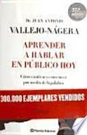 Libro Aprender a hablar en público hoy