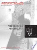 Libro Arquitectura y hermenéutica