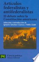 Libro Artículos federalistas y antifederalistas