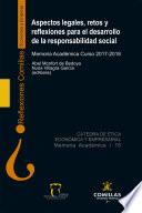 Libro Aspectos legales, retos y reflexiones para el desarrollo de la responsabilidad social