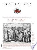 Libro Autoridad y poder en el Siglo de Oro (Ínsula n° 843, marzo de 2017)
