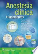 Libro Barash. Fundamentos de Anestesia Clinica