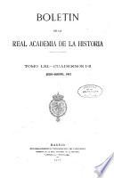 Libro Boletín de la Real Academia de la Historia