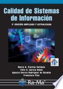 Libro Calidad de Sistemas de Información. 3ª edición ampliada y actualizada