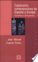 Libro Catolicismo contemporáneo de España y Europa