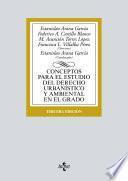 Libro Conceptos para el estudio del Derecho urbanístico y ambiental en el grado