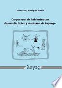 Libro Corpus oral de hablantes con desarrollo tipico y sindrome de Asperger