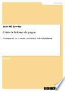 Libro Crisis de balanza de pagos. Un esquema de la teoría y evidencia hasta el presente
