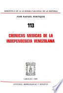 Libro Crónicas médicas de la independencia venezolana