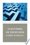 Libro Cuestiones de Sociología