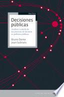 Libro Decisiones públicas