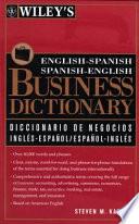 Libro Diccionario de Negocios Inglés-español, Español-inglés Wiley