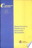 Libro Didáctica de la poesía en la educación secundaria