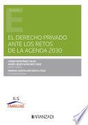 Libro El Derecho privado ante los retos de la Agenda 2030