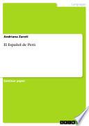 Libro El Español de Perú
