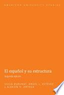 Libro El español y su estructura