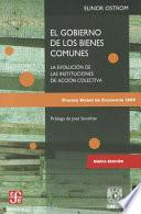 Libro El Gobierno de Los Bienes Comunes