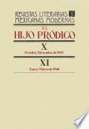 Libro El hijo pródigo X, octubre-diciembre de 1945 - XI, enero-marzo de 1946