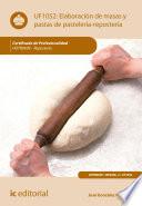 Libro Elaboración de masas y pastas de pastelería-repostería. HOTR0509