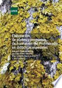 Libro ELABORACIÓN DE PLANES Y PROGRAMAS DE FORMACIÓN DEL PROFESORADO EN DIDÁCTICAS ESPECIALES
