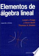 Libro Elementos álgebra lineal