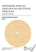 Libro Enfoques para el análisis de políticas públicas