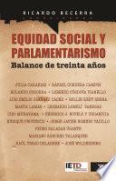 Libro Equidad social y parlamentarismo. Balance de treinta años