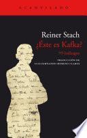 Libro ¿Éste es Kafka?
