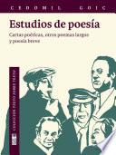Libro Estudios de poesía