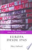 Libro Europa desde 1945