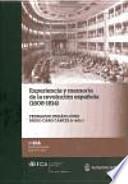 Libro Experiencia y memoria de la revolución española (1808-1814)