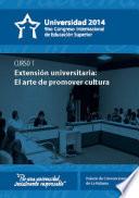 Libro Extensión universitaria: el arte de promover cultura (curso 1)