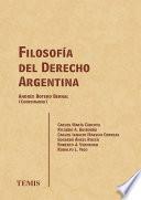 Libro Filosofía del derecho Argentina
