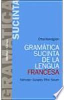 Libro Gramática sucinta de la lengua francesa