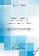 Libro Gritos Contra el Investigador Don Guillermo del Rio o Beque