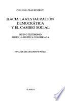 Libro Hacia la restauración democrática y el cambio social