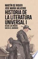 Libro Historia de la literatura universal I