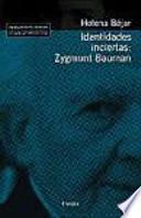 Libro Identidades inciertas