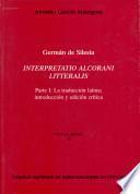 Libro Interpretatio alcorani litteralis