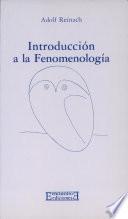 Libro Introducción a la Fenomenología