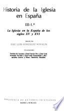 Libro La Iglesia en la España de los siglos XV y XVI